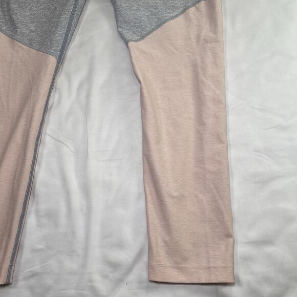 Outdoor Voices Leggings Size L Heather Blue Peach Compression Yoga Workout Gym - Picture 14 of 15